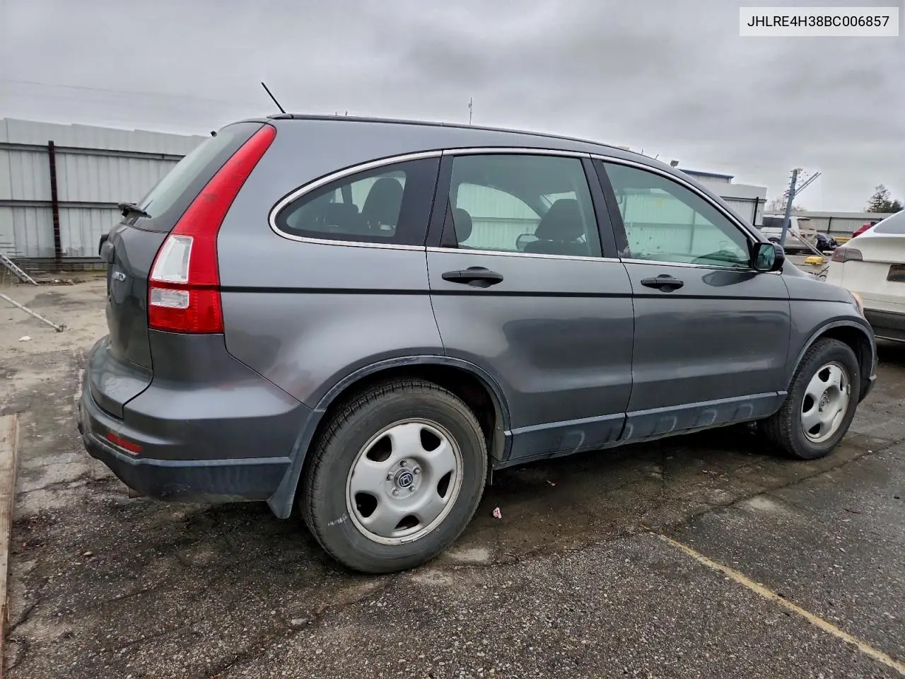 JHLRE4H38BC006857 2011 Honda Cr-V Lx
