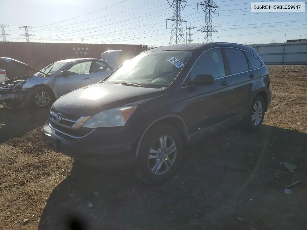 5J6RE4H59BL059947 2011 Honda Cr-V Ex