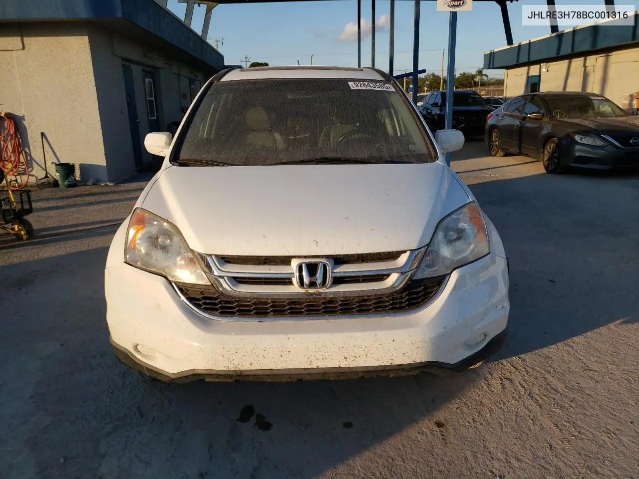 JHLRE3H78BC001316 2011 Honda Cr-V Exl