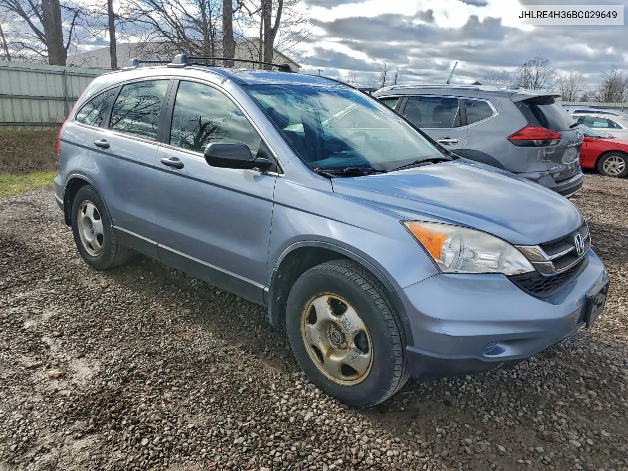 JHLRE4H36BC029649 2011 Honda Cr-V Lx