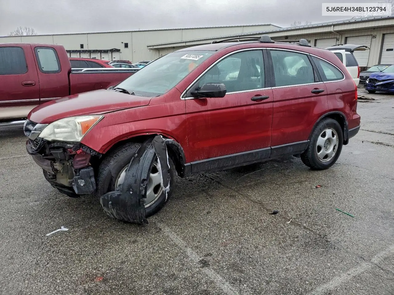 5J6RE4H34BL123794 2011 Honda Cr-V Lx