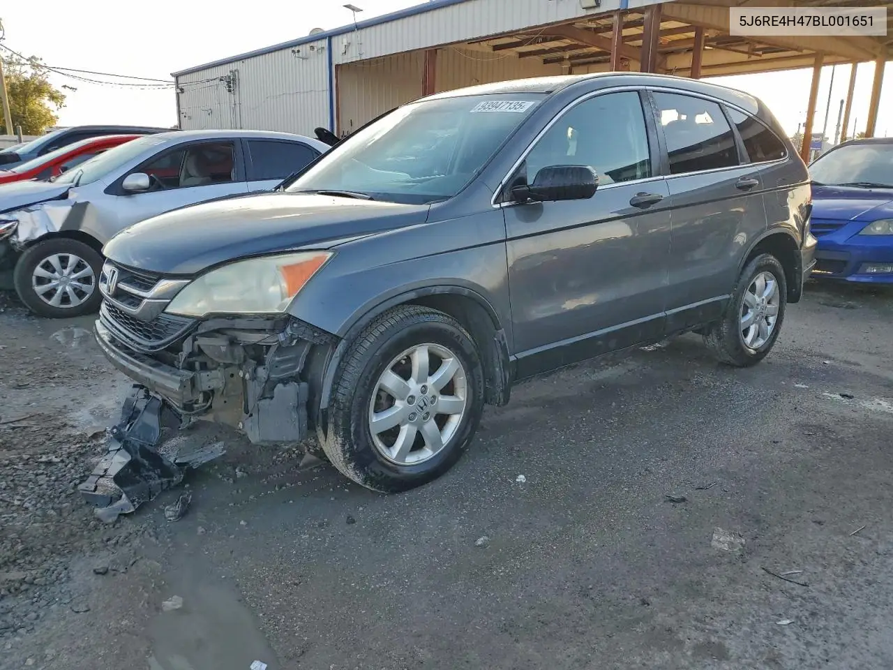 5J6RE4H47BL001651 2011 Honda Cr-V Se