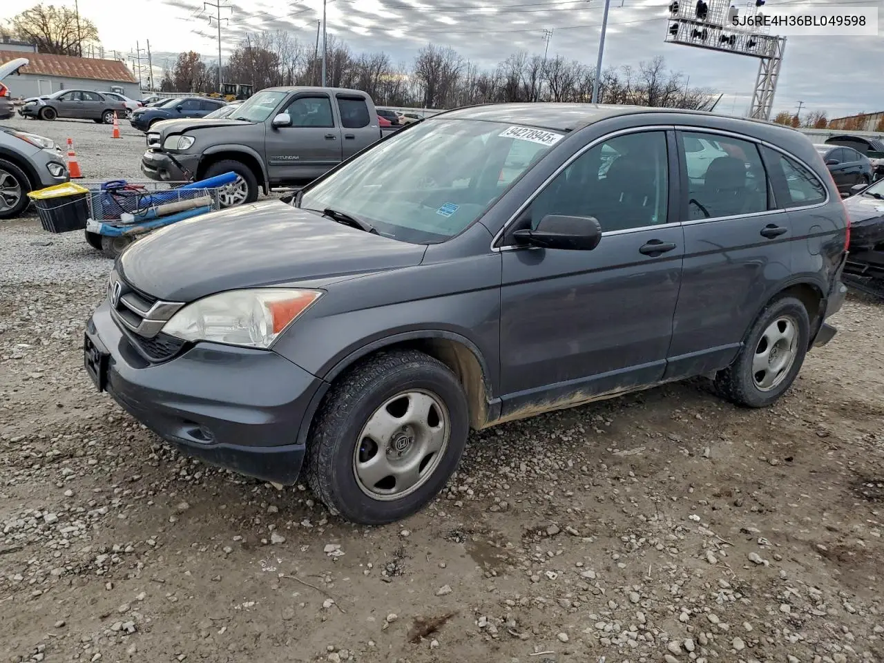 5J6RE4H36BL049598 2011 Honda Cr-V Lx