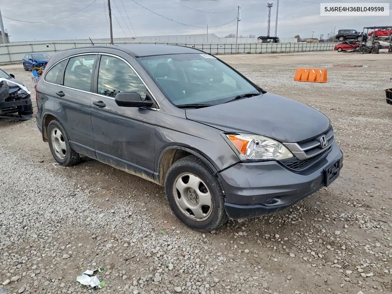 5J6RE4H36BL049598 2011 Honda Cr-V Lx