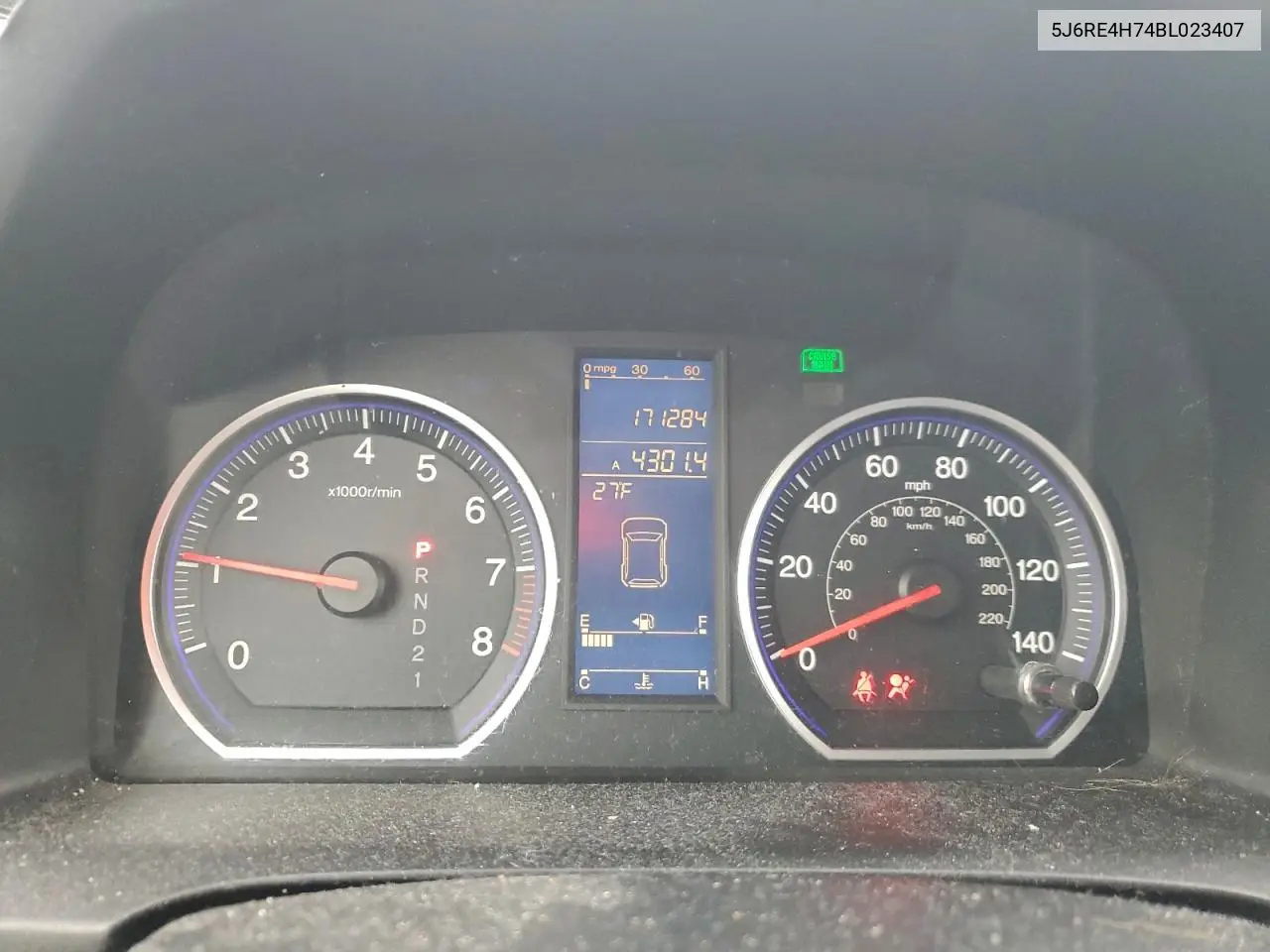 5J6RE4H74BL023407 2011 Honda Cr-V Exl