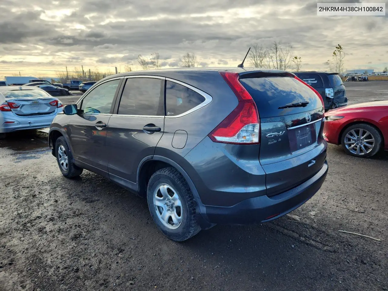 2HKRM4H38CH100842 2012 Honda Cr-V Lx