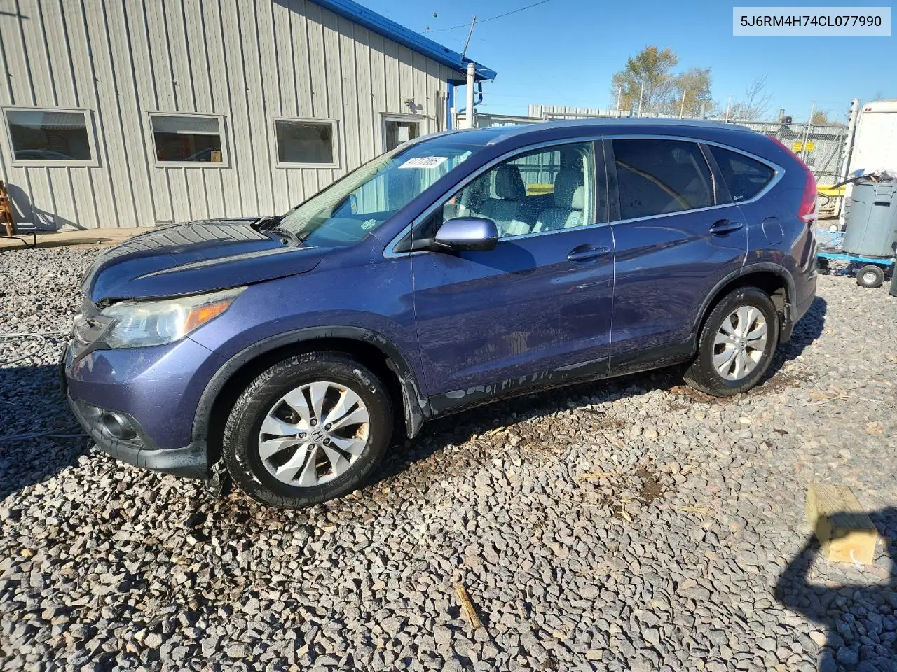 5J6RM4H74CL077990 2012 Honda Cr-V Exl