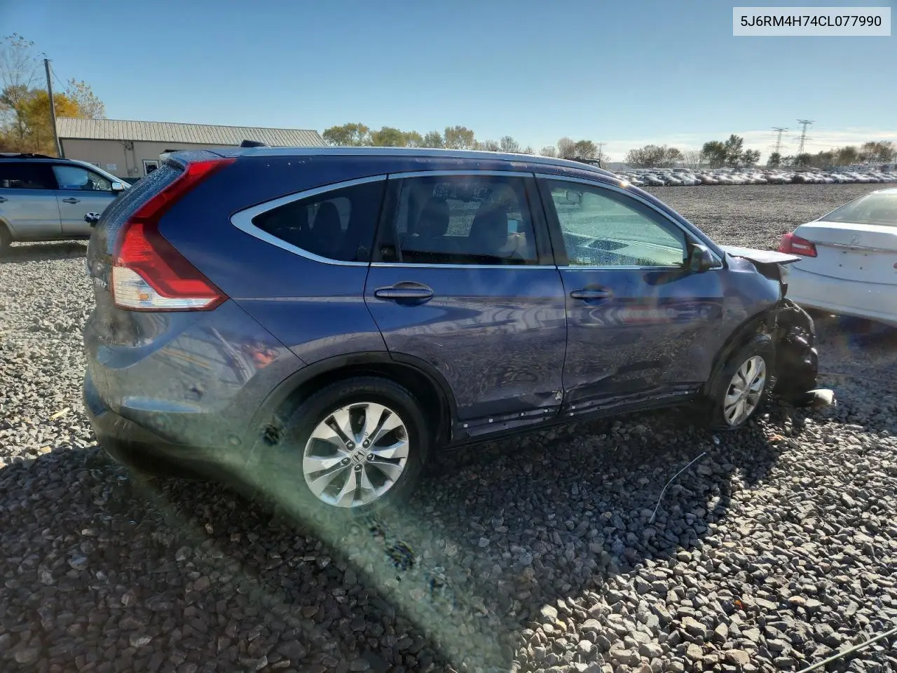 5J6RM4H74CL077990 2012 Honda Cr-V Exl