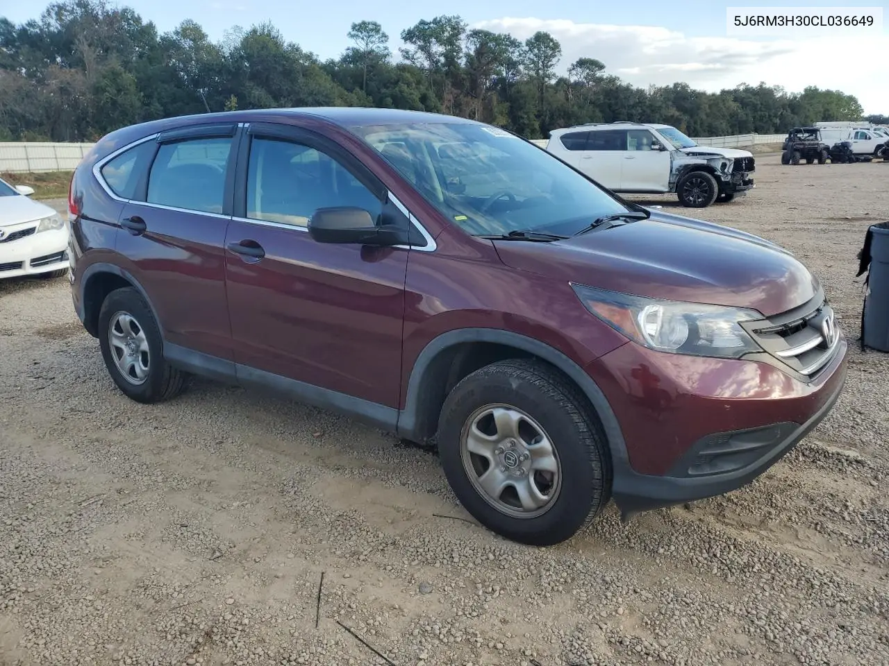 5J6RM3H30CL036649 2012 Honda Cr-V Lx