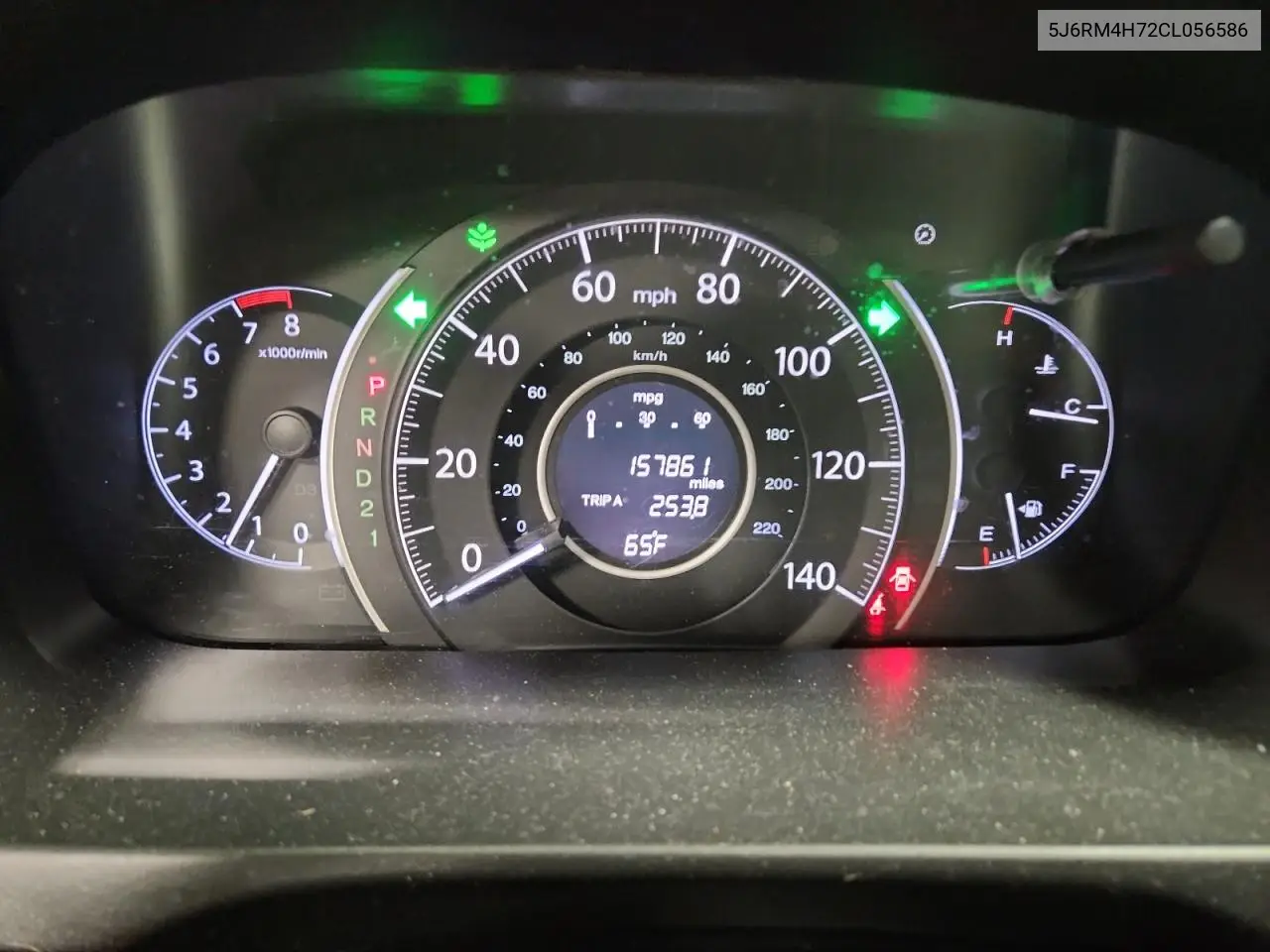 5J6RM4H72CL056586 2012 Honda Cr-V Exl