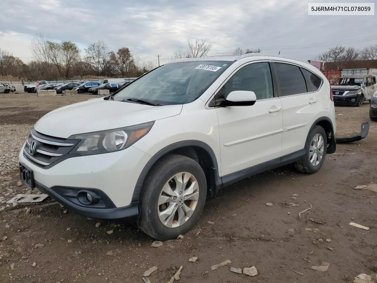 5J6RM4H71CL078059 2012 Honda Cr-V Exl