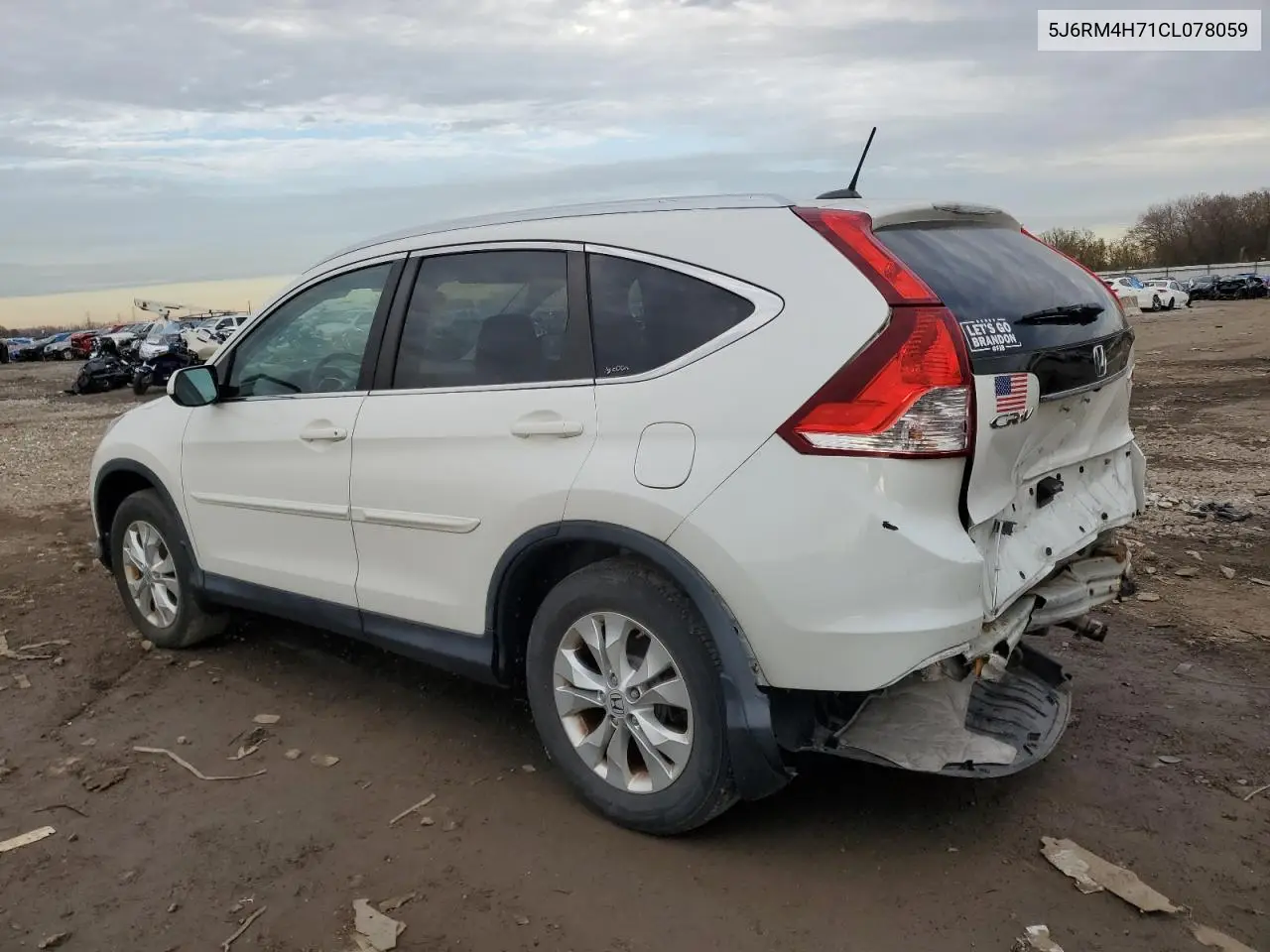 5J6RM4H71CL078059 2012 Honda Cr-V Exl