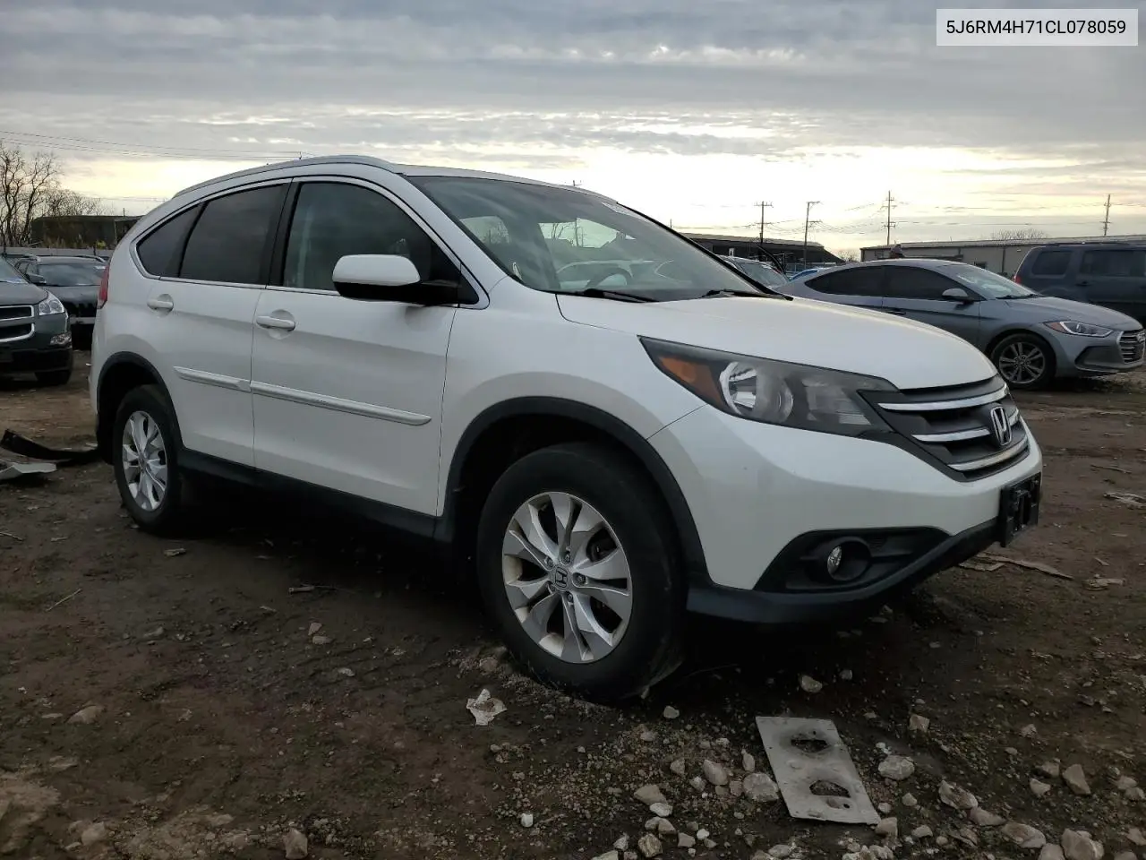 5J6RM4H71CL078059 2012 Honda Cr-V Exl