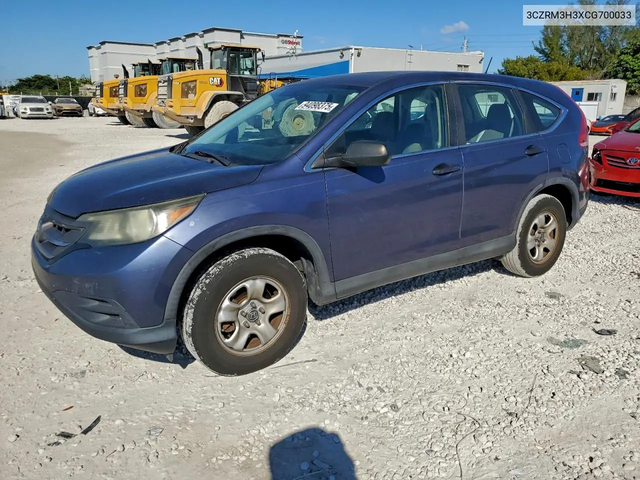 3CZRM3H3XCG700033 2012 Honda Cr-V Lx