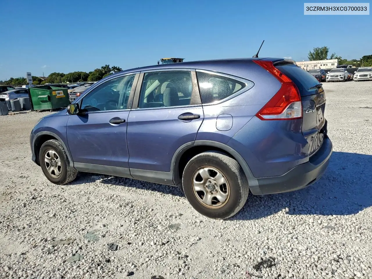 3CZRM3H3XCG700033 2012 Honda Cr-V Lx