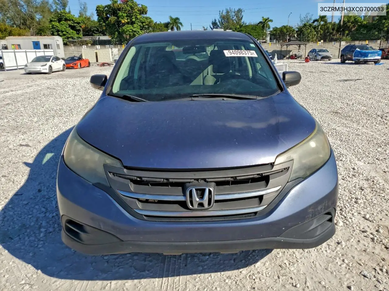 3CZRM3H3XCG700033 2012 Honda Cr-V Lx
