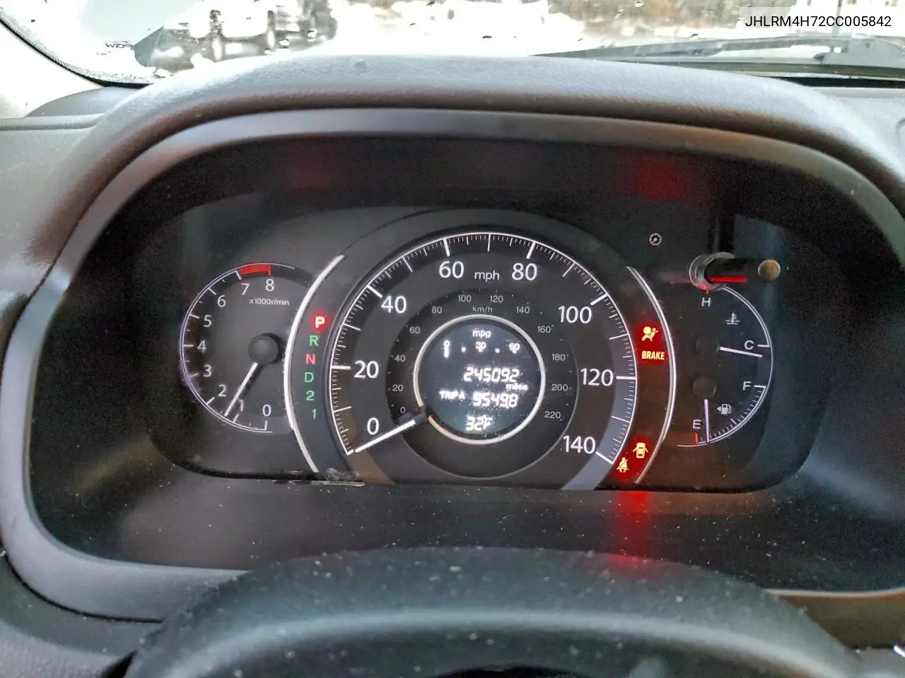 JHLRM4H72CC005842 2012 Honda Cr-V Exl