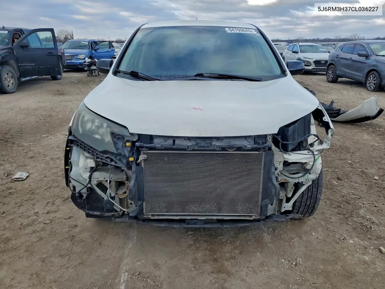 5J6RM3H37CL036227 2012 Honda Cr-V Lx