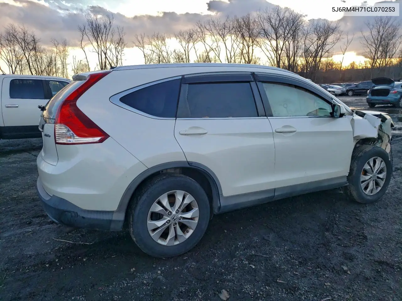 5J6RM4H71CL070253 2012 Honda Cr-V Exl