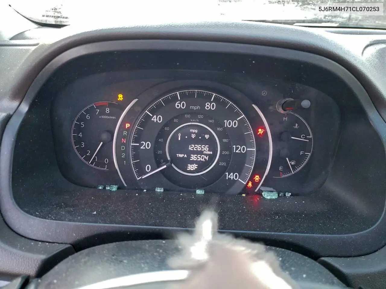 5J6RM4H71CL070253 2012 Honda Cr-V Exl