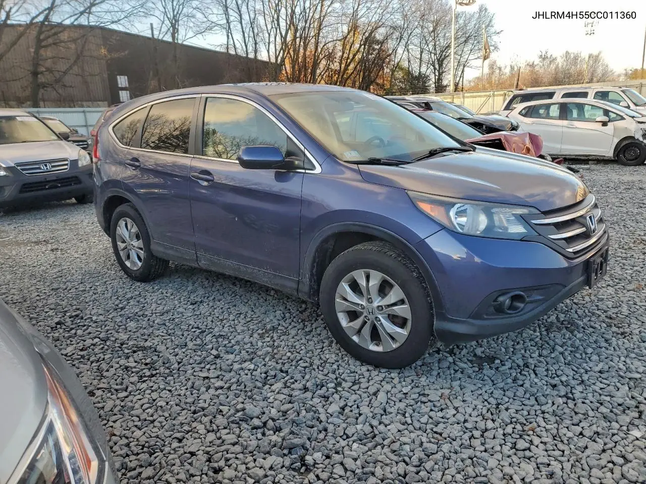 JHLRM4H55CC011360 2012 Honda Cr-V Ex