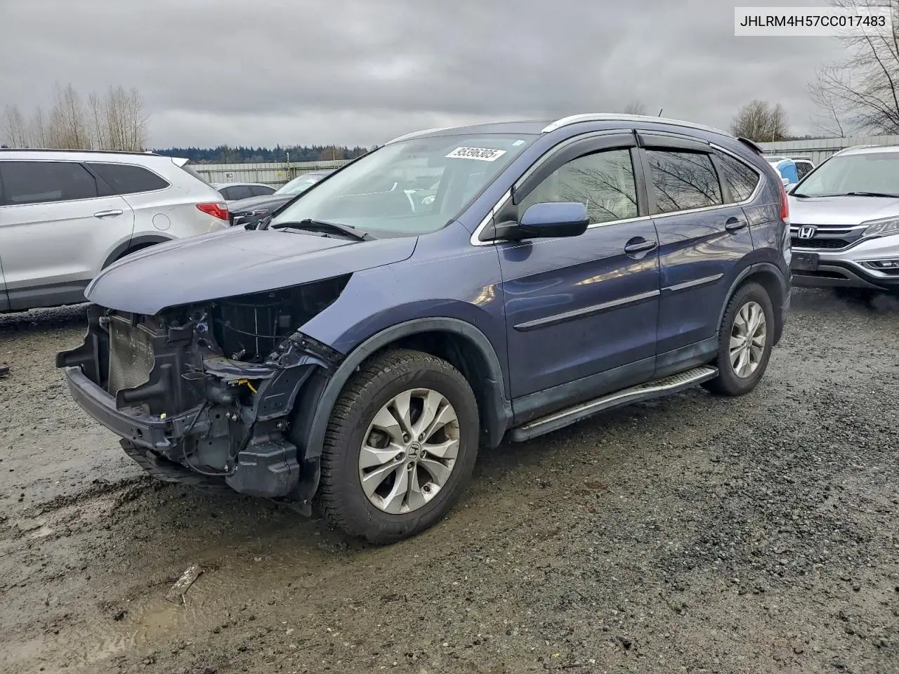 JHLRM4H57CC017483 2012 Honda Cr-V Ex