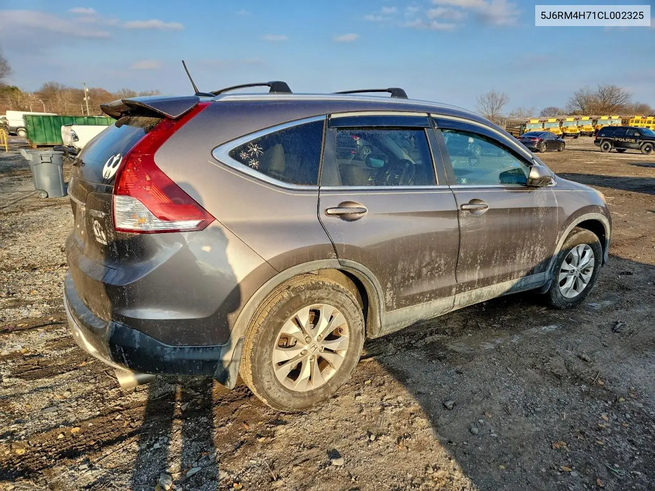 5J6RM4H71CL002325 2012 Honda Cr-V Exl