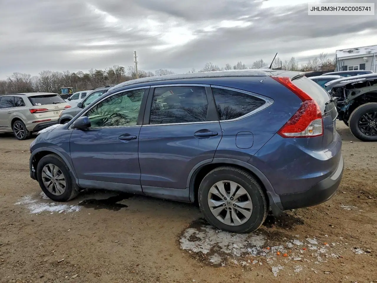 JHLRM3H74CC005741 2012 Honda Cr-V Exl