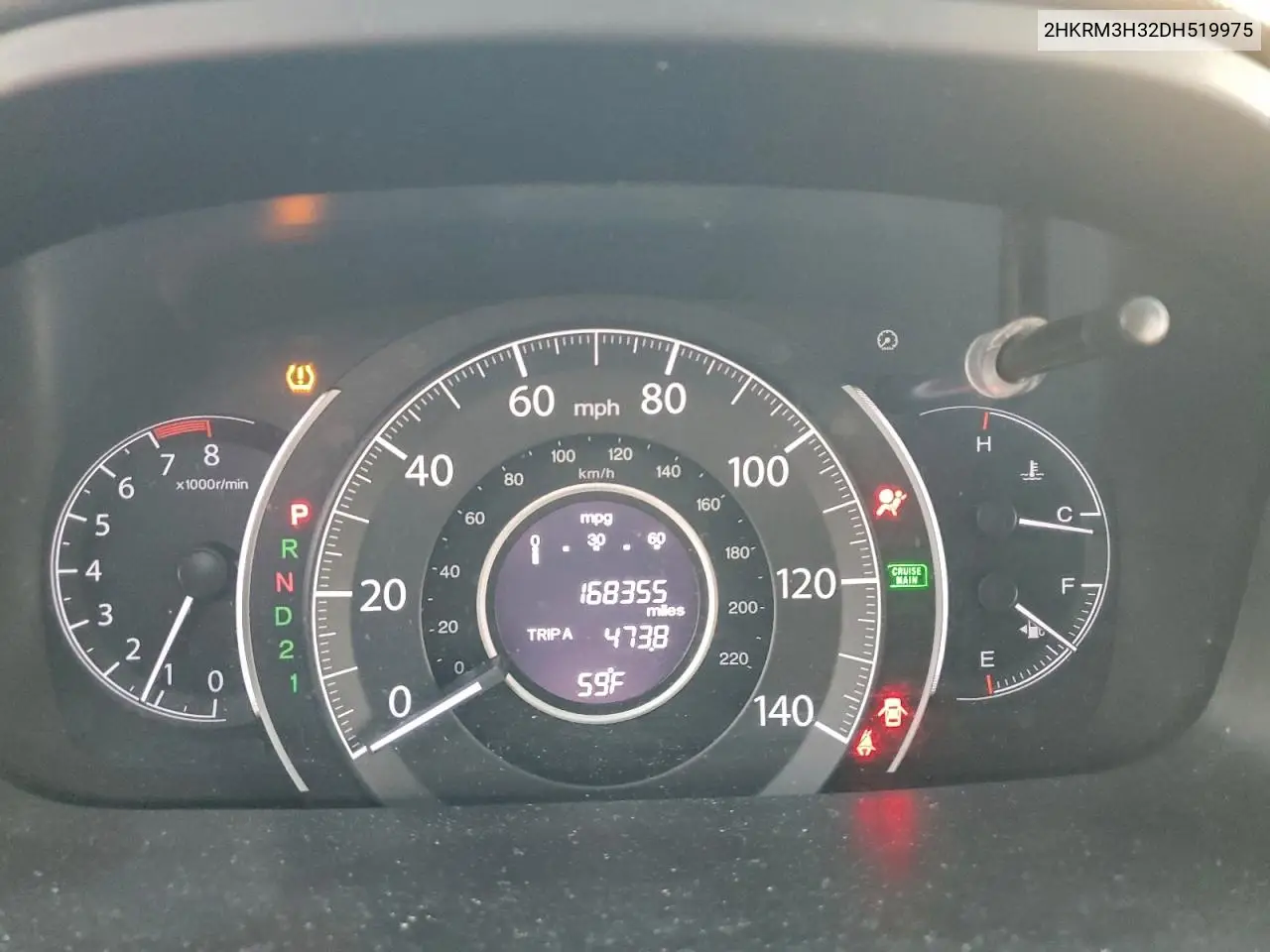 2HKRM3H32DH519975 2013 Honda Cr-V Lx