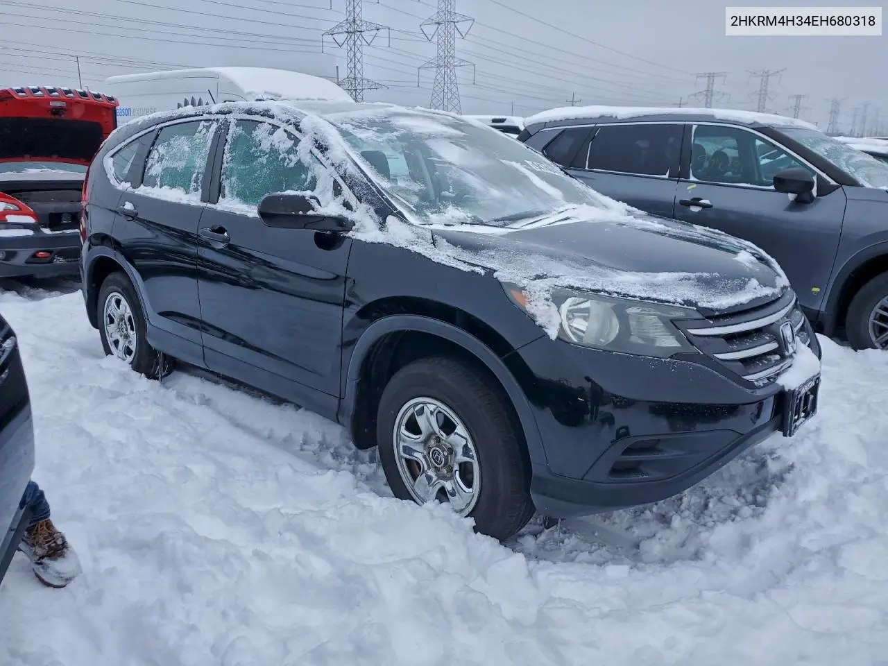 2HKRM4H34EH680318 2014 Honda Cr-V Lx