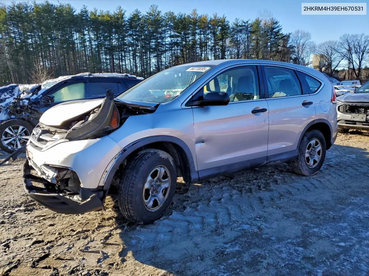 2HKRM4H39EH670531 2014 Honda Cr-V Lx