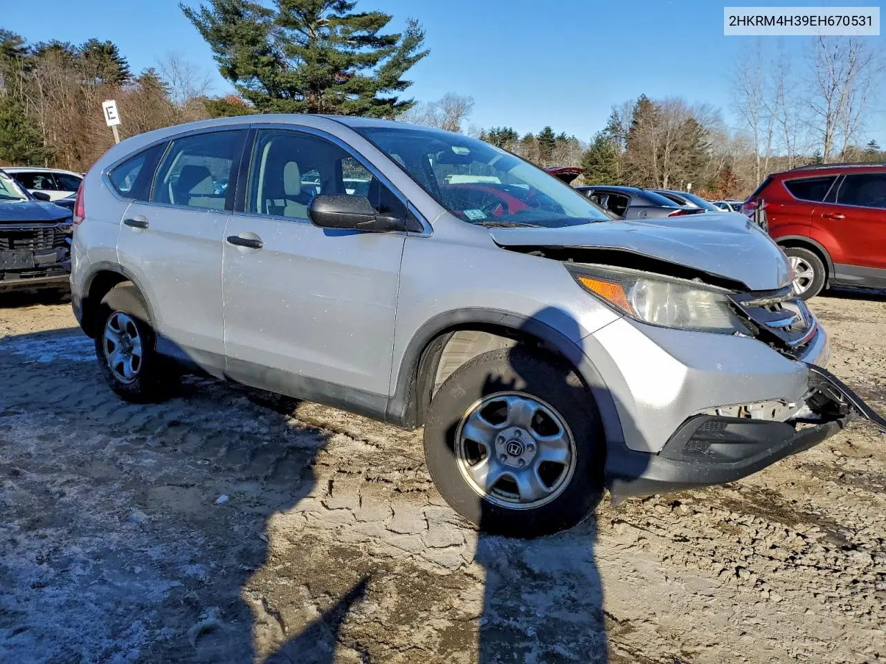 2HKRM4H39EH670531 2014 Honda Cr-V Lx