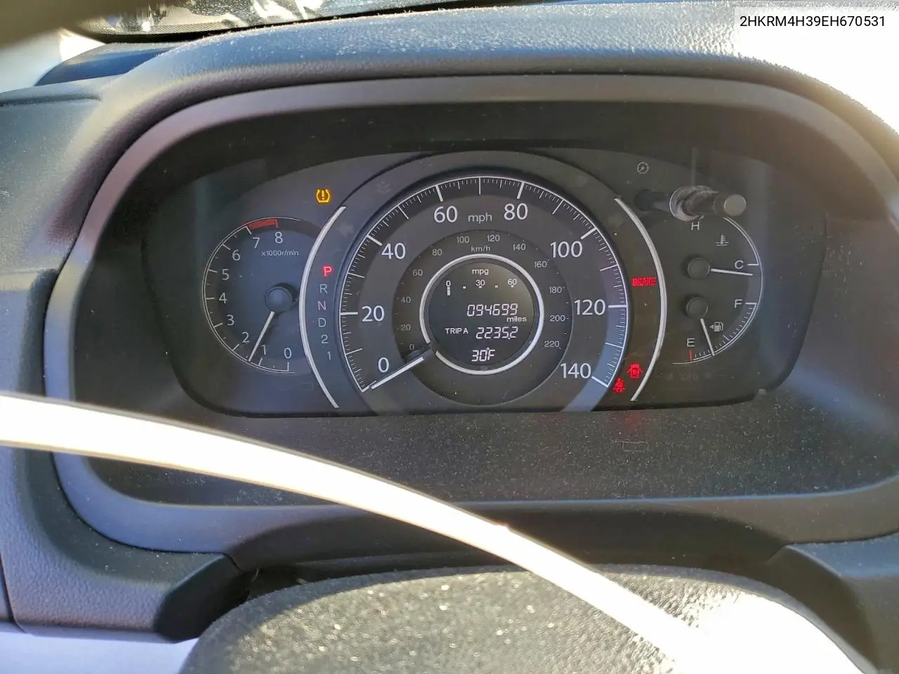 2HKRM4H39EH670531 2014 Honda Cr-V Lx