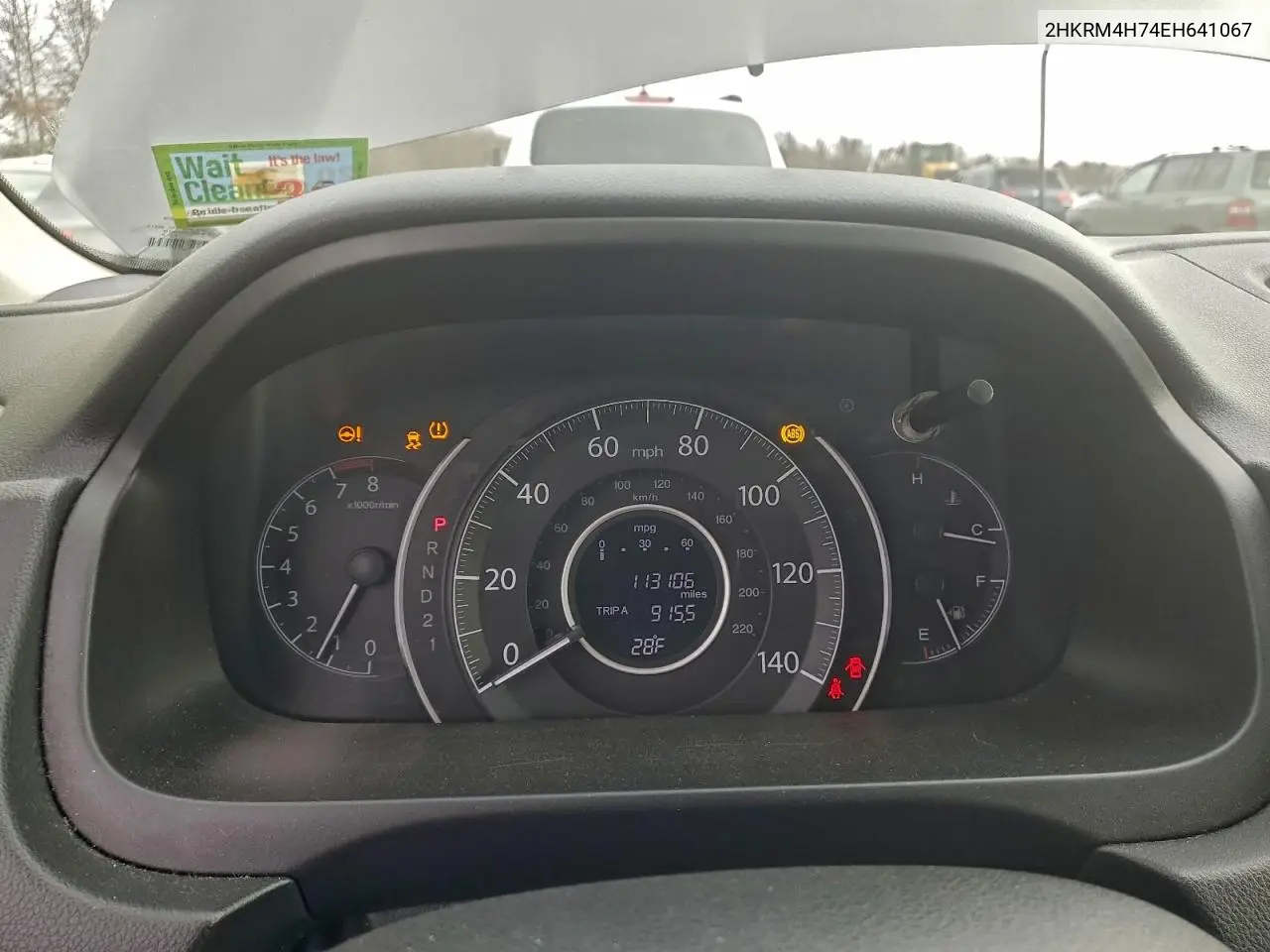 2HKRM4H74EH641067 2014 Honda Cr-V Exl