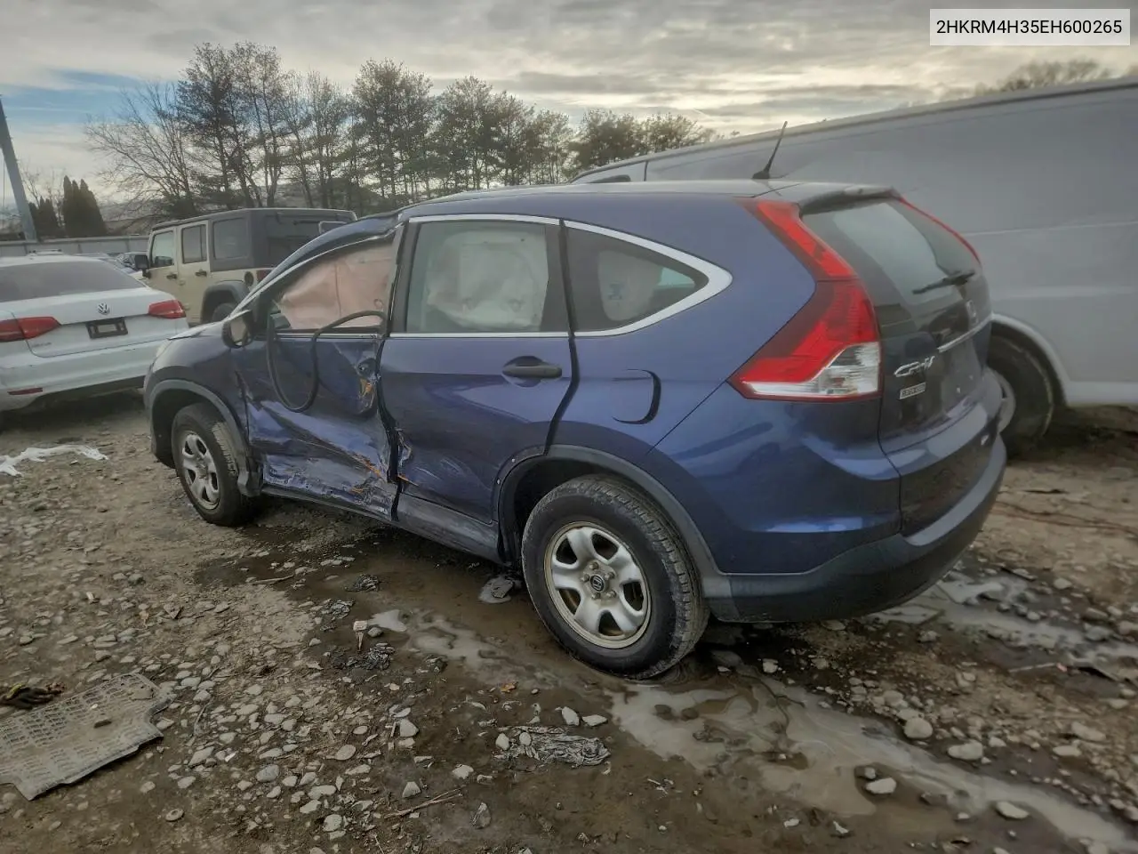2HKRM4H35EH600265 2014 Honda Cr-V Lx