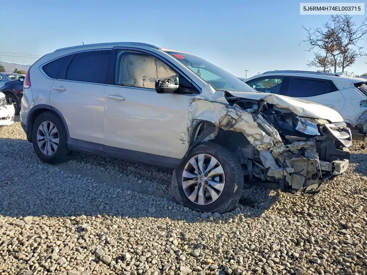 5J6RM4H74EL003715 2014 Honda Cr-V Exl