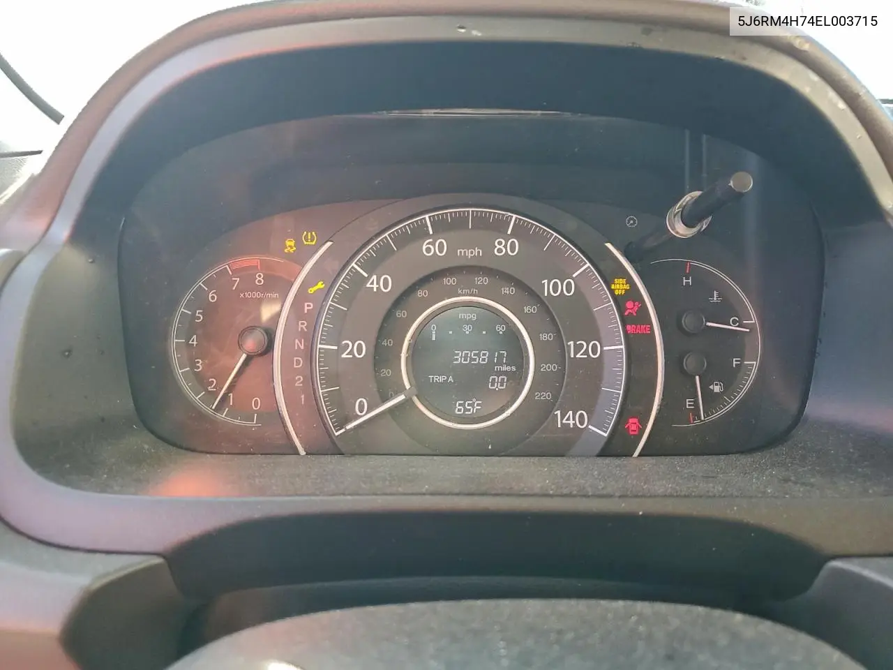 5J6RM4H74EL003715 2014 Honda Cr-V Exl