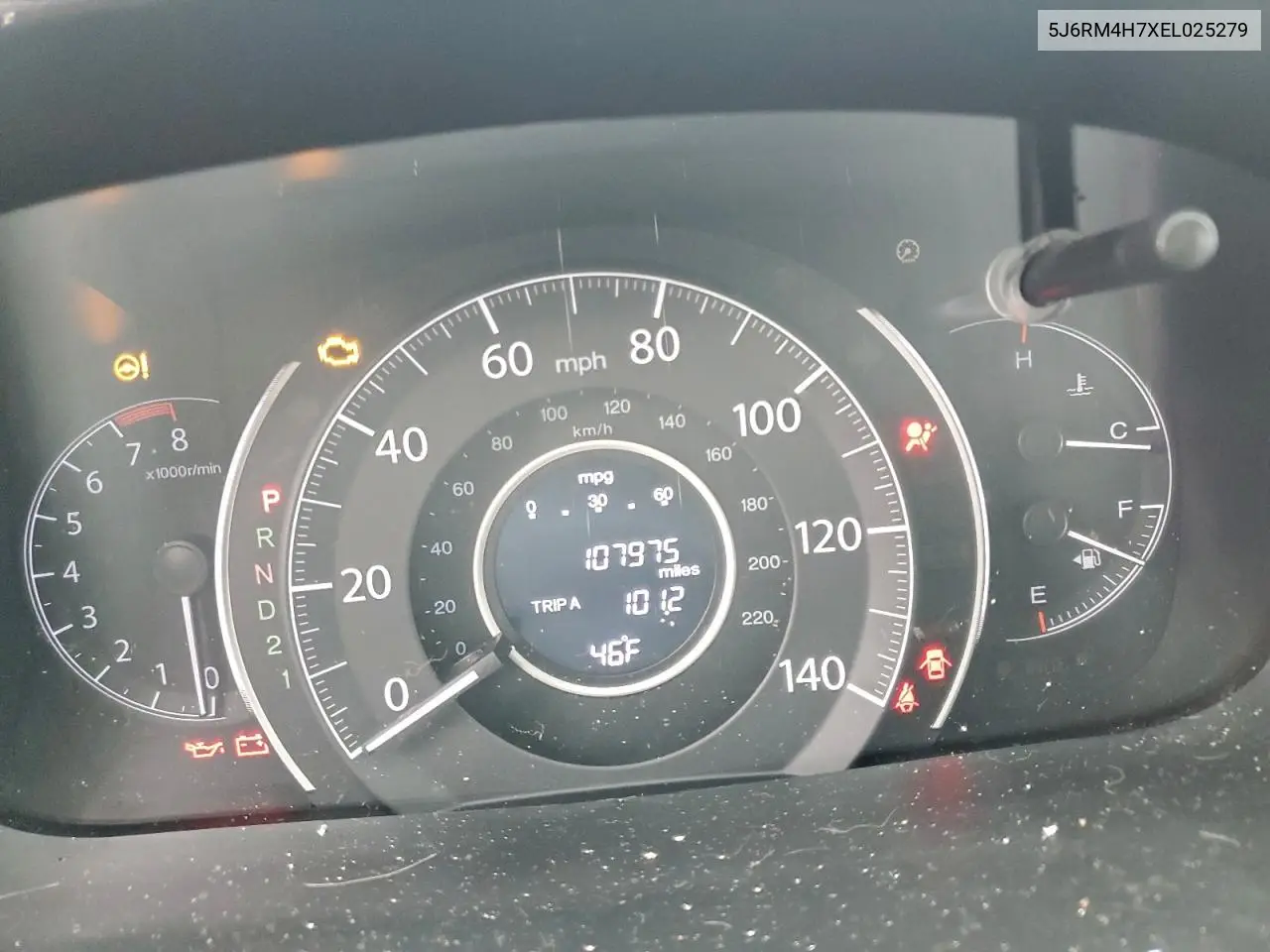 5J6RM4H7XEL025279 2014 Honda Cr-V Exl