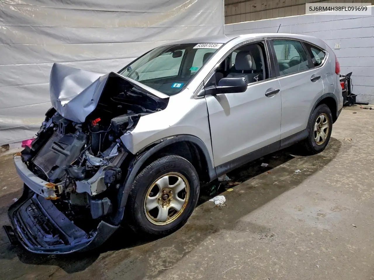 5J6RM4H38FL099699 2015 Honda Cr-V Lx