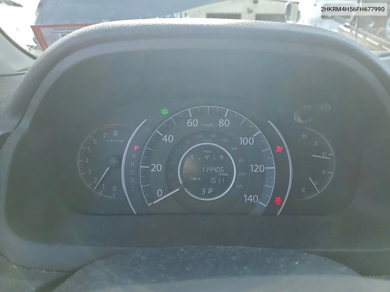 2HKRM4H56FH677990 2015 Honda Cr-V Ex