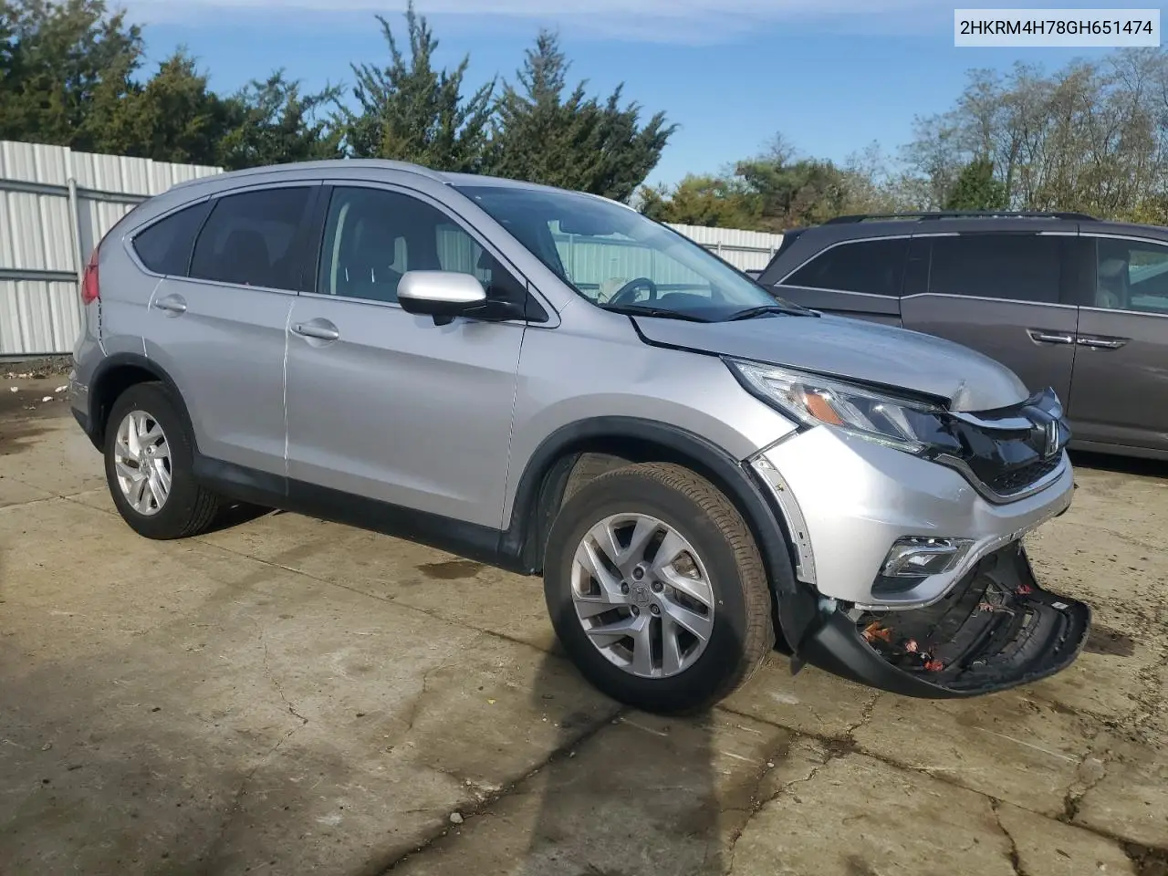 2HKRM4H78GH651474 2016 Honda Cr-V Exl