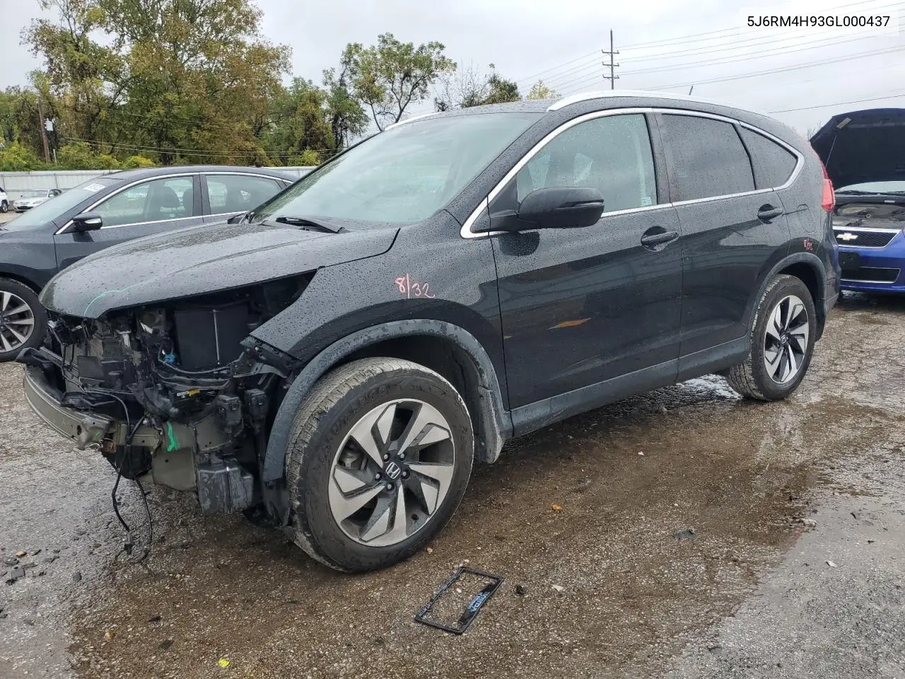 5J6RM4H93GL000437 2016 Honda Cr-V Touring