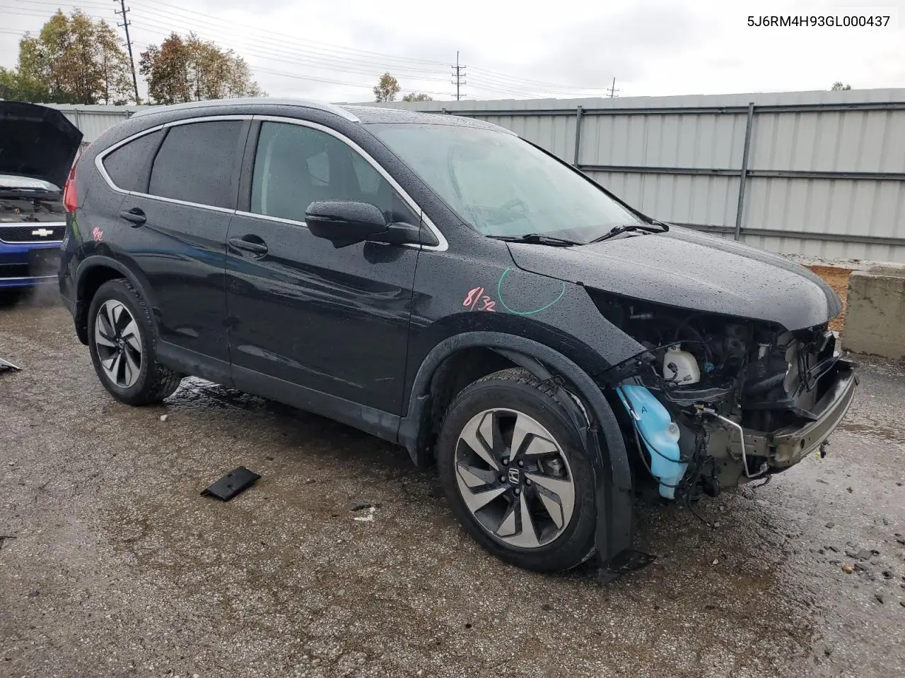 5J6RM4H93GL000437 2016 Honda Cr-V Touring