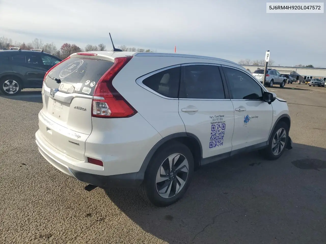 5J6RM4H92GL047572 2016 Honda Cr-V Touring