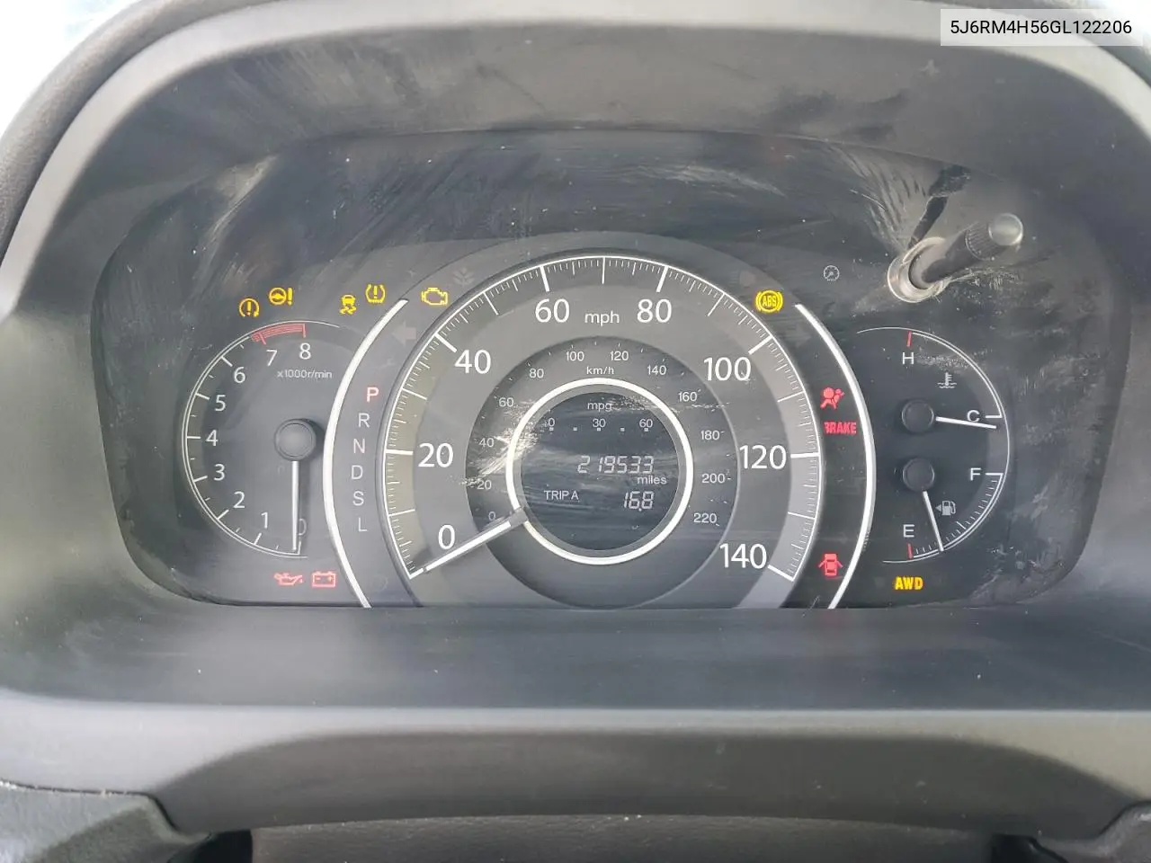 5J6RM4H56GL122206 2016 Honda Cr-V Ex