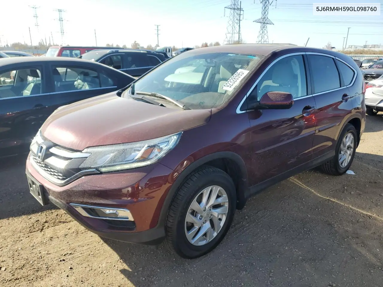 5J6RM4H59GL098760 2016 Honda Cr-V Ex