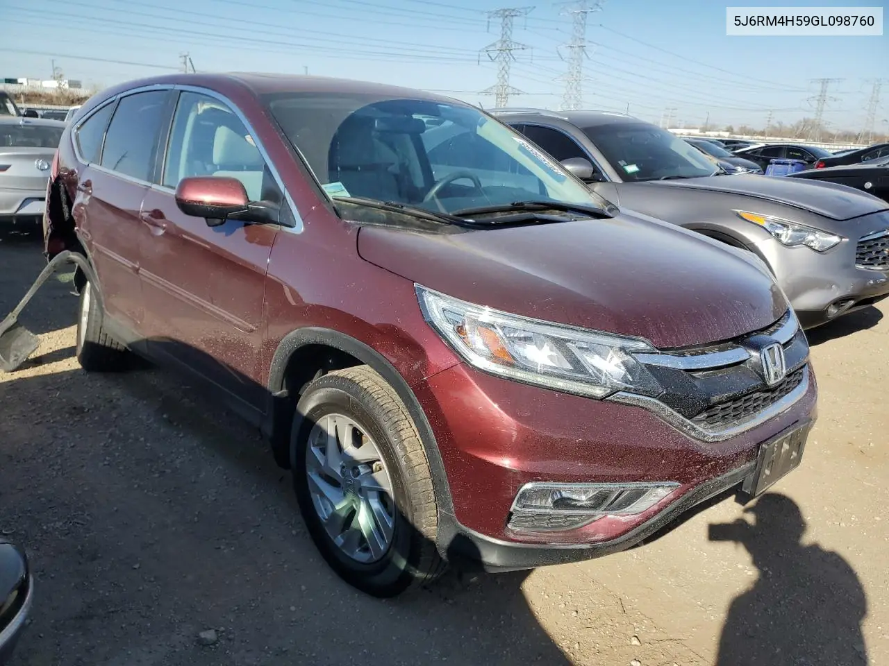 5J6RM4H59GL098760 2016 Honda Cr-V Ex