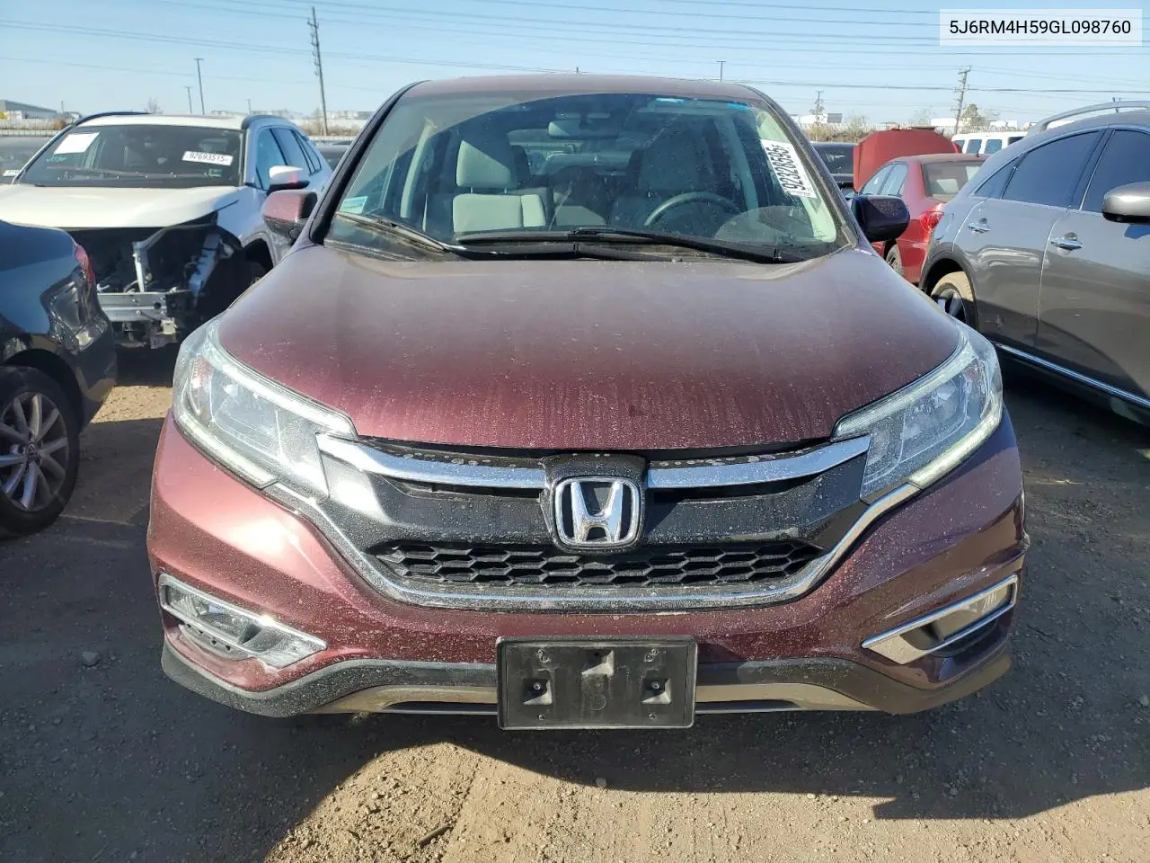 5J6RM4H59GL098760 2016 Honda Cr-V Ex