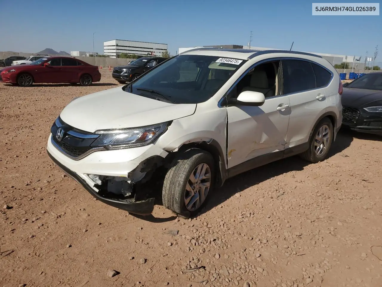 5J6RM3H74GL026389 2016 Honda Cr-V Exl