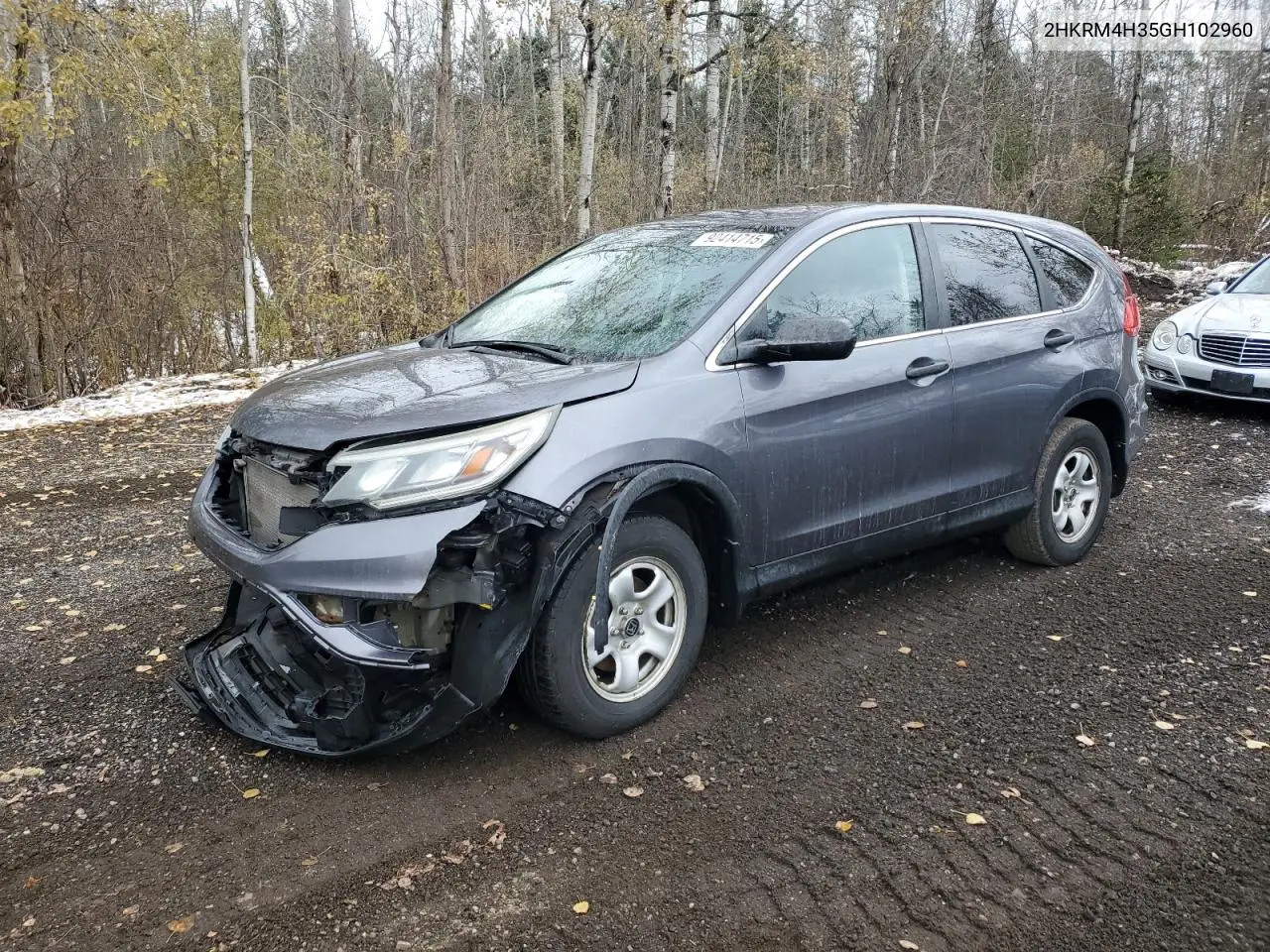 2HKRM4H35GH102960 2016 Honda Cr-V Lx